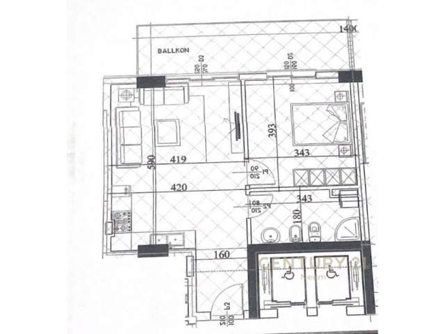Tirane, shitet apartament 1+1+A+BLK Kati 5, 78 m² 86.000 Euro