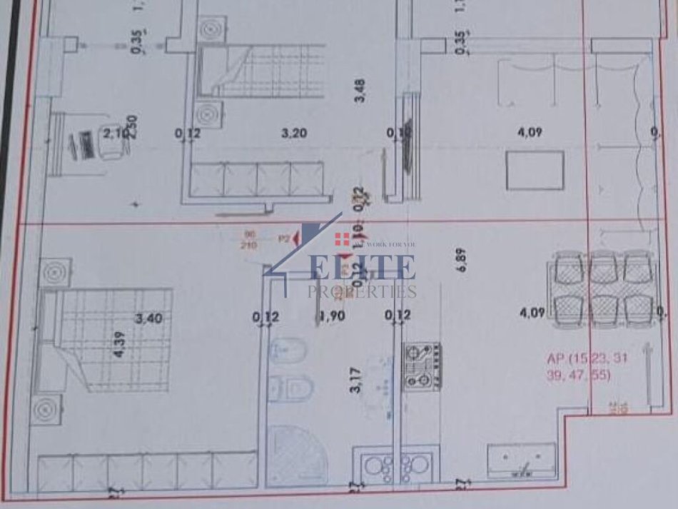 Tirane, shitet apartament 1+1 Kati 7, 98 m² 177.059 € (Tre Deshmoret Yzberisht)