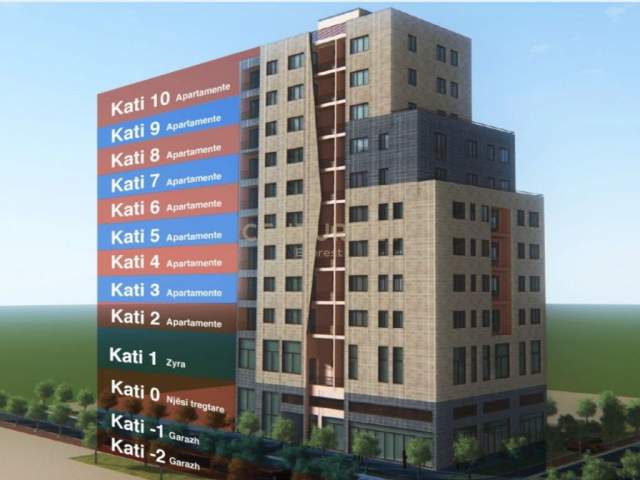 Tirane, shitet apartament 2+1 Kati 9, 106 m² 128.000 Euro (Ish Fusha e Aviacionit)