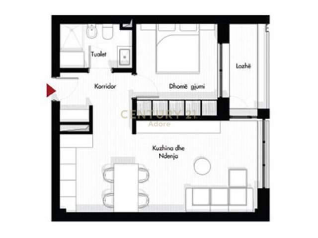 Tirane, shitet apartament 1+1+BLK Kati 3, 68 m² 79.000 Euro (Zenel Bastari)