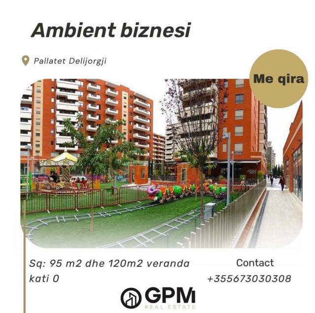 Tirane, jepet me qera ambjent biznesi Kati 0, 95 m² 2.300 Euro tek Delijorgji
