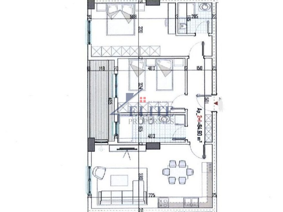 Tirane, shitet apartament 2+1+Ballkon Kati 4, 110 m² 80.453 € (Rruga Berisha)
