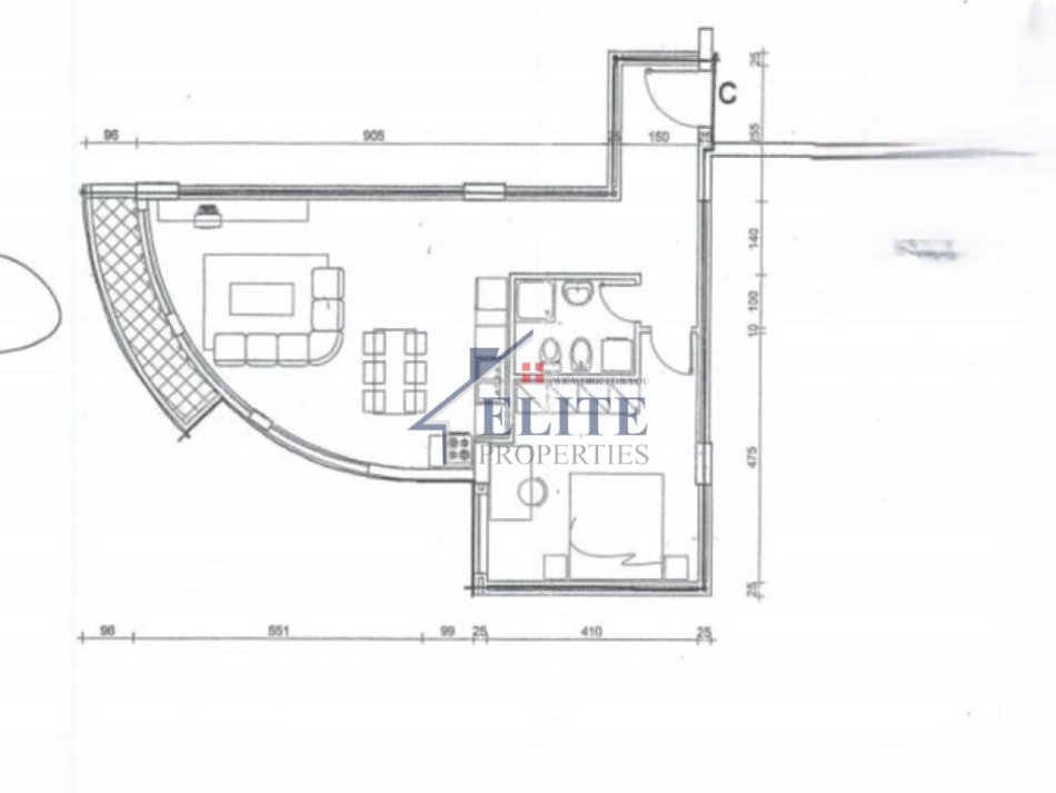 Tirane, shitet apartament 1+1+Ballkon Kati 8, 76 m² 147.000 € (Zogu i Zi)