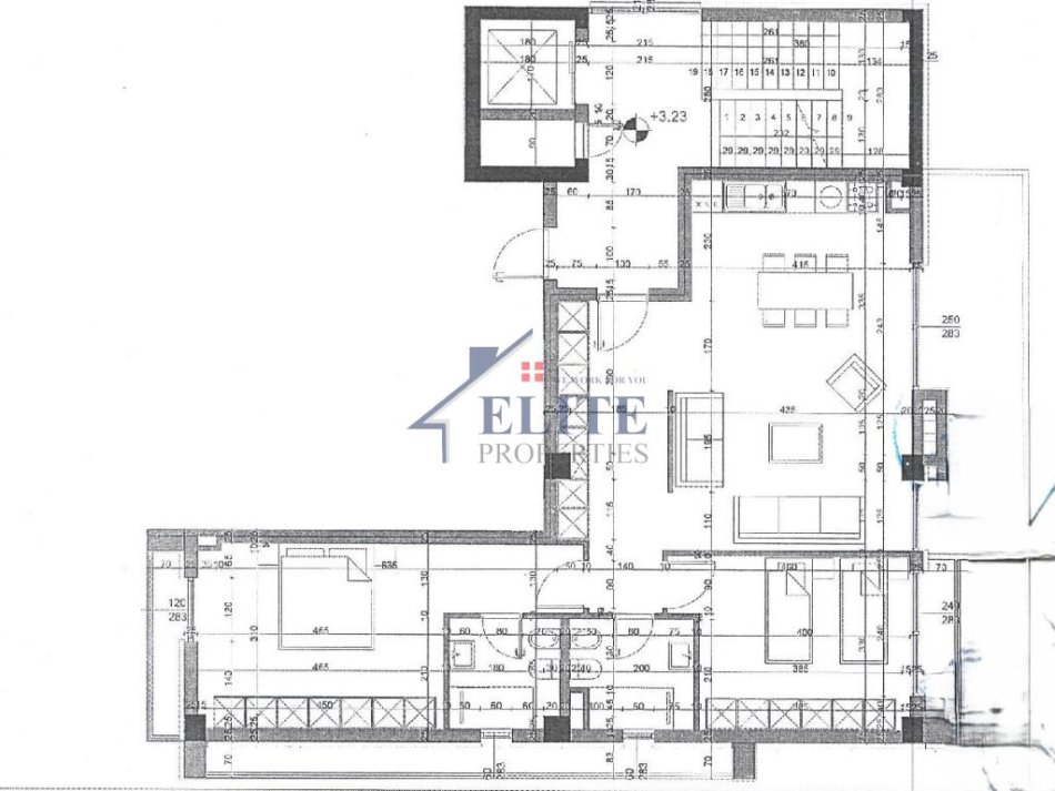 Tirane, shitet apartament 2+1 Kati 1, 150 m² 260.000 € (Tulipan Residence)