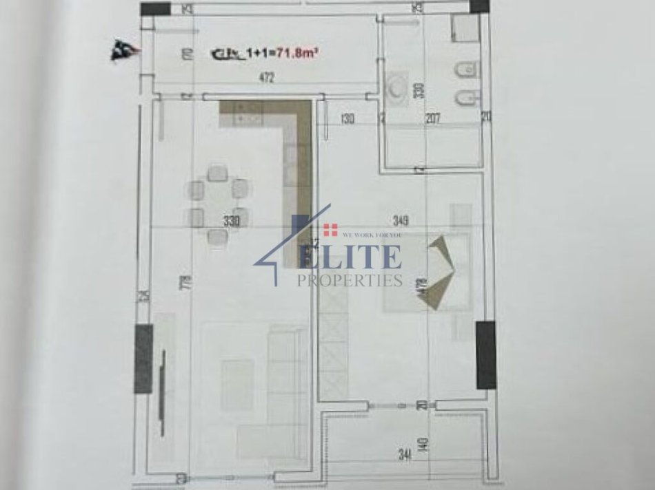 Tirane, shitet apartament 1+1+Ballkon Kati 1, 84 m² 106.905 € (Paskuqan)