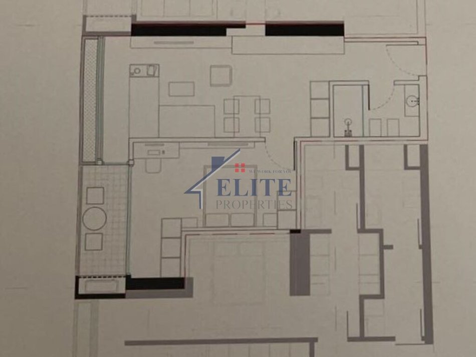 Tirane, shitet apartament 1+1+Ballkon Kati 8, 76 m² 136.818 € (Lion Park 2)