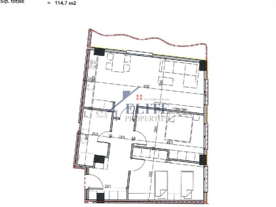 Tirane, shitet apartament 2+1+Ballkon Kati 5, 115 m² 120.435 € (Aluna Residence)