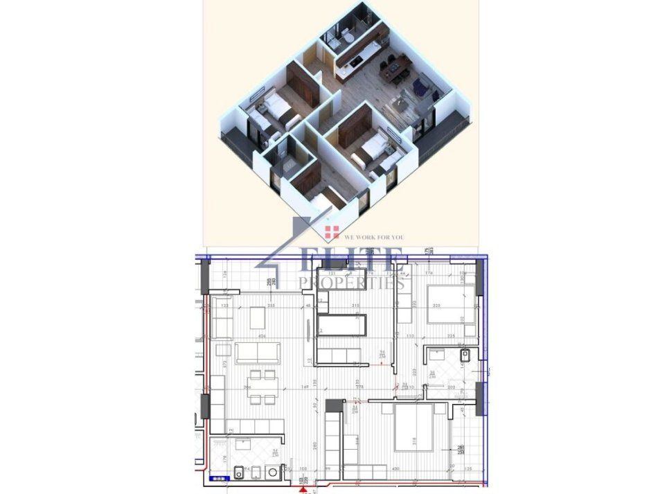 Tirane, shitet apartament 3+1+Ballkon Kati 6, 125 m² 230.000 € (Don Bosko)