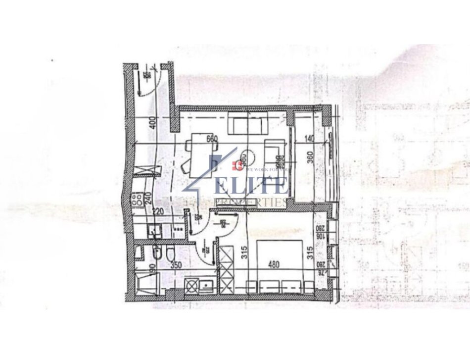 Tirane, shitet apartament 1+1+Ballkon Kati 9, 84 m² 126.105 € (Riverside Residence)