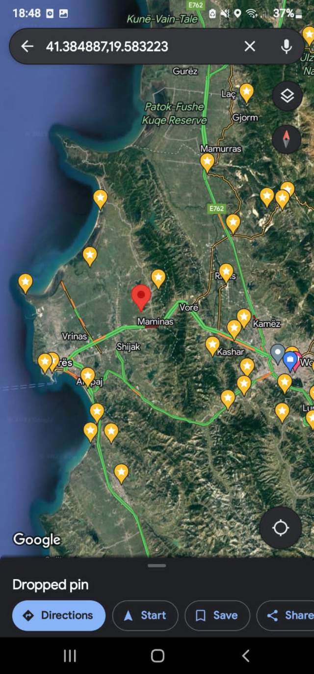 OKAZION (23€/m²) Toke 7,800m2 ( Maminas - prane Autos. Tirane Durres ) me Hipoteke -- Sis, Ujitje & Elektrik