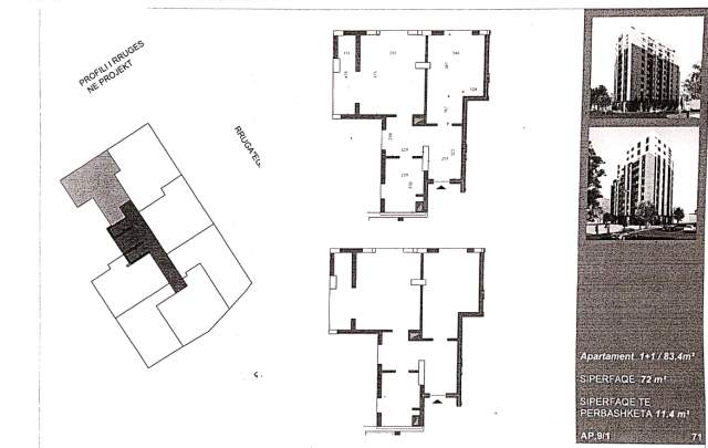 Tirane, shitet apartament Kati 9, 83 m² 91.740 Euro (Don Bosko)