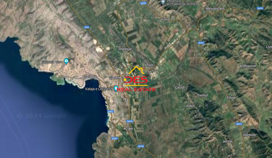 Sarande, shitet toke , 1.500 m² 200.000 € 