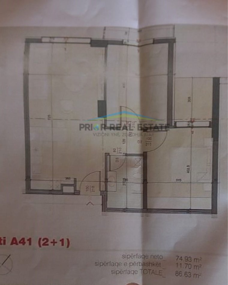 Tirane, shitet 2+1+Ballkon Kati 5, 87 m² 121.282 € (Fusha e Aviacionit)