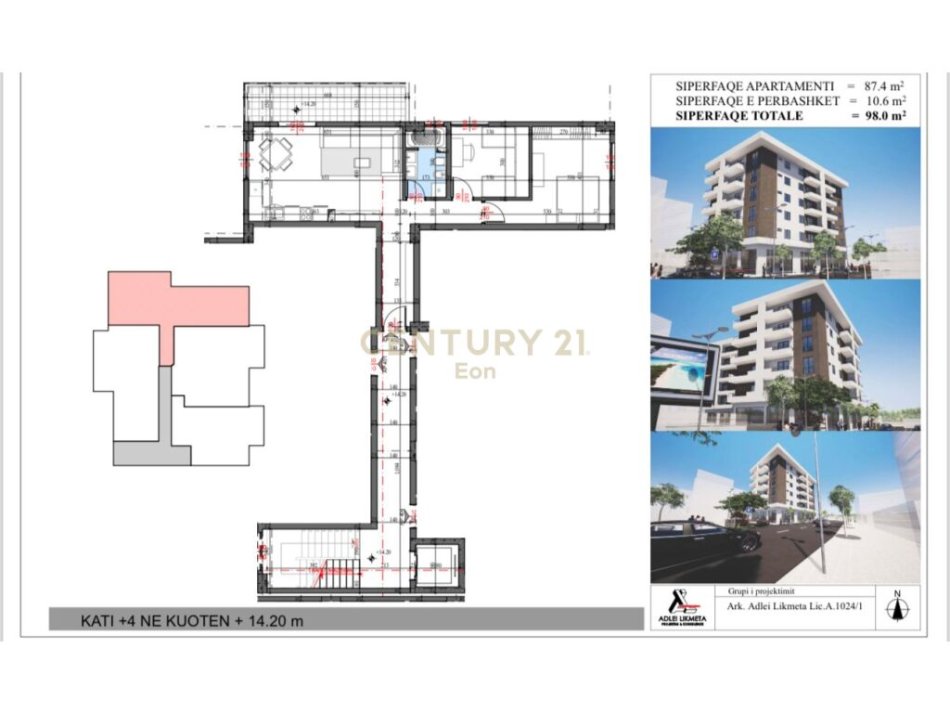 SHESIM APARTAMENT 2+1, RRUGA A.GOGA, DURRES!