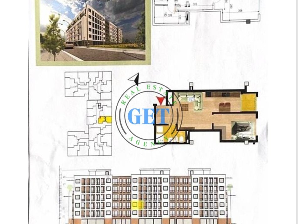 Durres, shitet apartament 1+1 Kati 2, 63 m² 63.000 € (Golem)