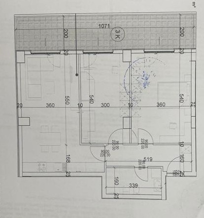 Tirane, shes apartament 2+1+BLK Kati 3, 111.7 m² 166.000 Euro (Kompleksi Aura)