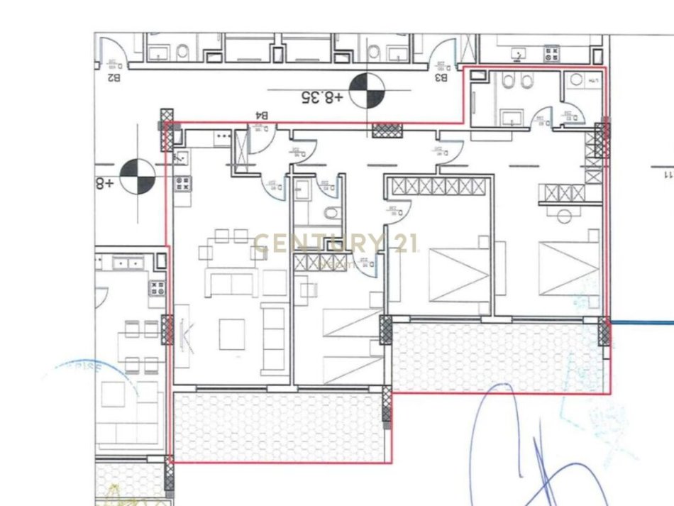 Tirane, shes apartament 3+1+Aneks+Ballkon, Kati 1, 191 m² 350,000 € (Liqeni Thate)