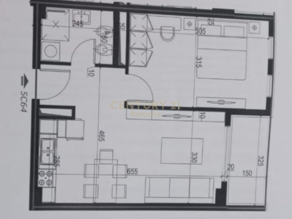 Tirane, shitet apartament 1+1+Ballkon, Kati 6, 67 m² 60,000 € (Univers City, prane QTU-së)