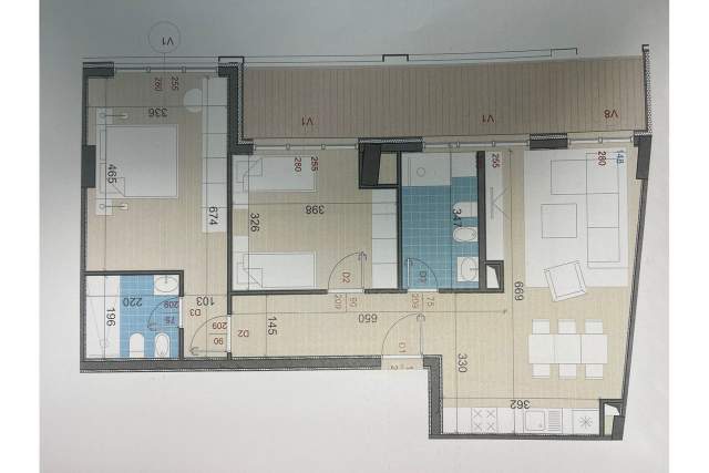 Tirane, shitet apartament Kati 7, 122 m² 153.000 Euro (Ali Demi,  Tiranë,  Shqipëri)