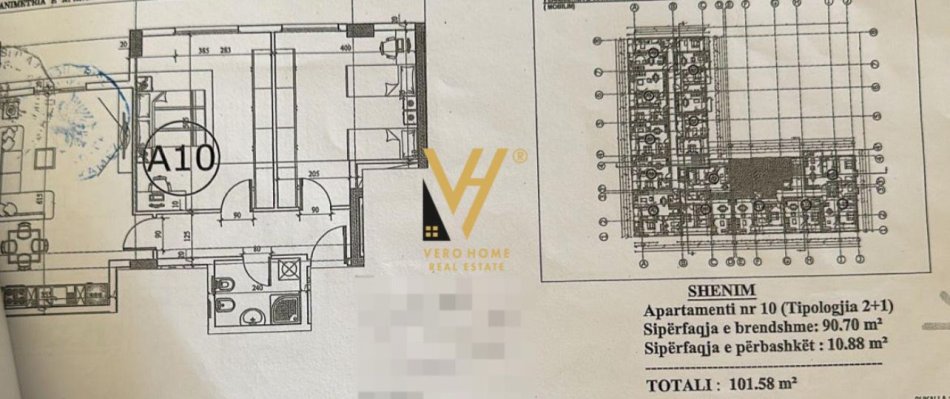 Tirane, shitet apartament 2+1+Ballkon Kati 5, 101 m² 84.000 € (KAMEZ)