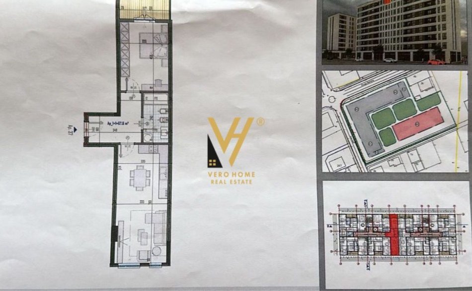 Tirane, shitet apartament 1+1+Ballkon Kati 8, 78 m² 65.000 € (KAMEZ)