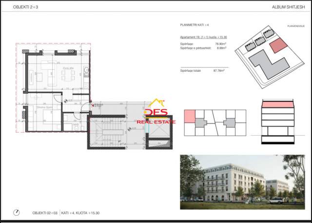 Tirane, shitet apartament 87 m² 1.150 Euro/m2