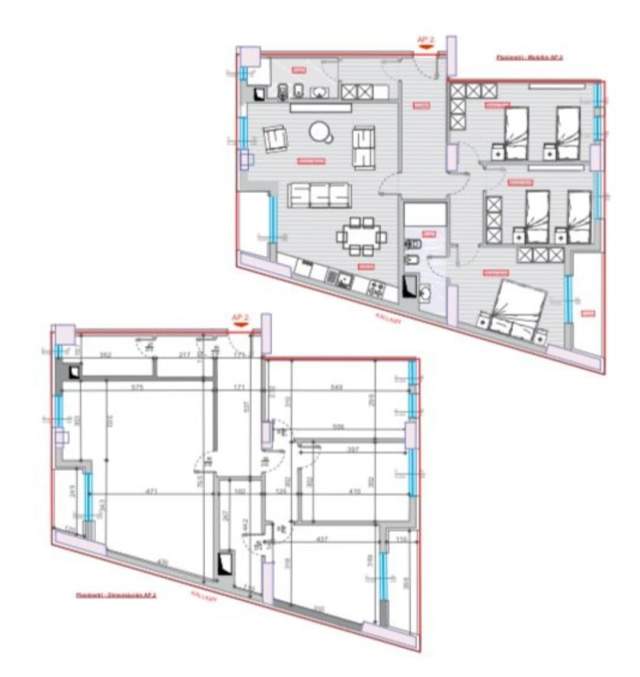Tirane, shes apartament 3+1+BLK Kati 1, 156 m² 234.000 Euro (Bulevardi i Ri)