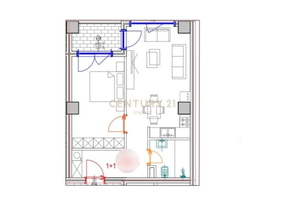 Tirane, shitet apartament 1+1 Kati 3, 81 m² 117.000 € (Prane Fiori di Bosco, Don Bosco)