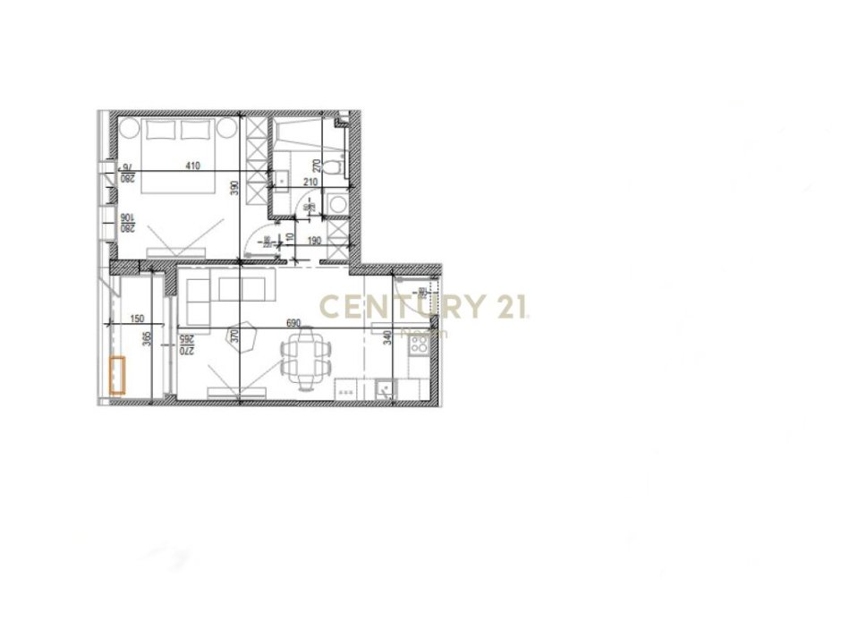SHESIM APARTAMENT 1+1 tek Kompleksi Tirana Riverside‼️Neom96179