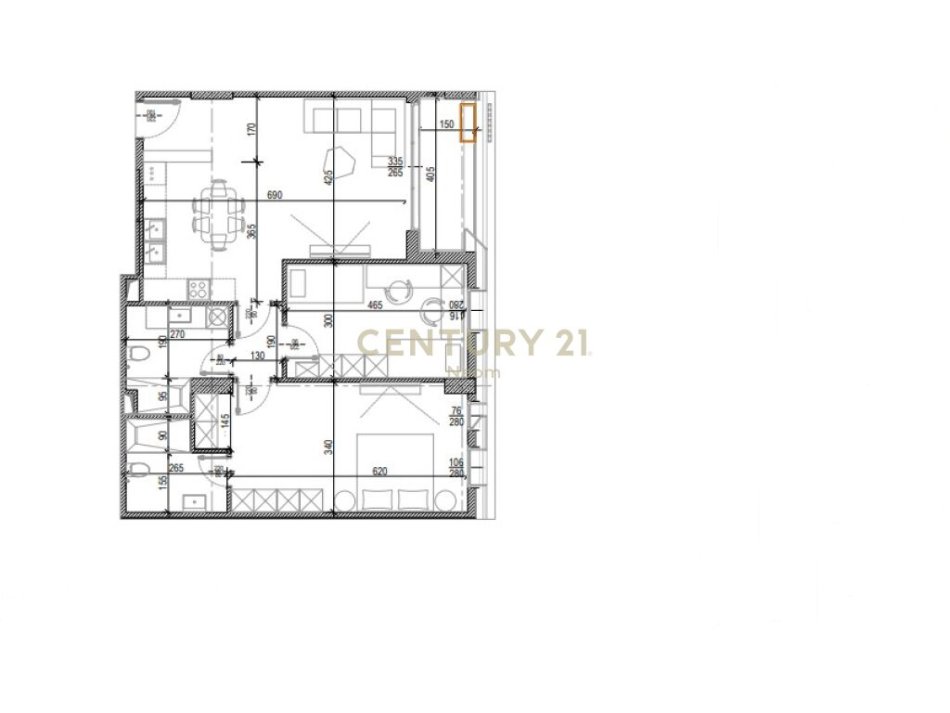 SHESIM APARTAMENT 2+1+2 tek Kompleksi Tirana Riverside‼️Neom96182