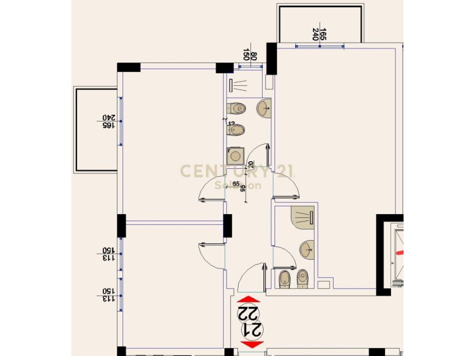 Tirane, shes apartament 2+1 Kati 5, 105 m² 190.000 € 