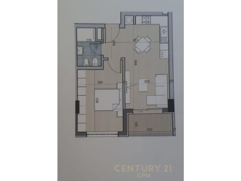Tirane, shitet apartament 1+1 Kati 4, 65 m² 61.000 € (Univers City)