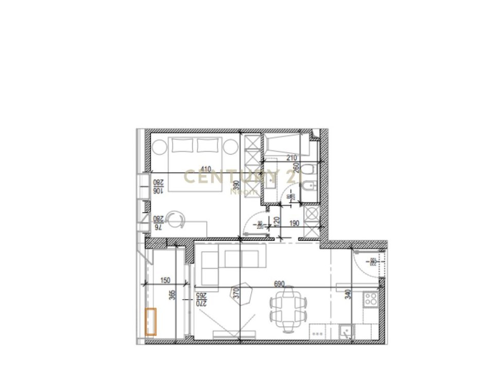 SHITET, APARTAMENT 1+1 TEK KOMPLEKSI RIVERSIDE TIRANA‼️Neom98265