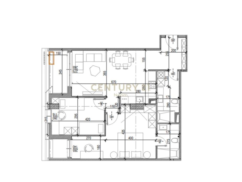 SHITET, APARTAMENT 2+1 TEK KOMPLEKSI RIVERSIDE TIRANA‼️Neom98275