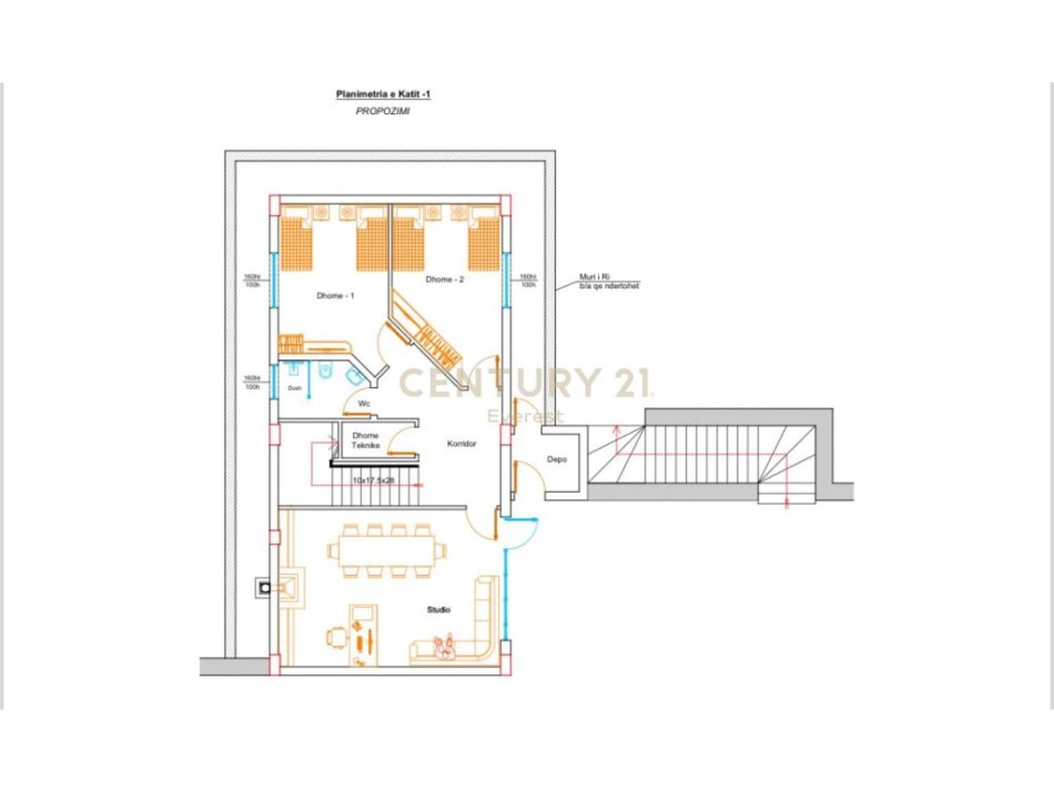 Tirane, shes Vile , 2.454 m² 1.500.000 € (Rezidenca Secret Garden, Qendra Tregtare TEG)