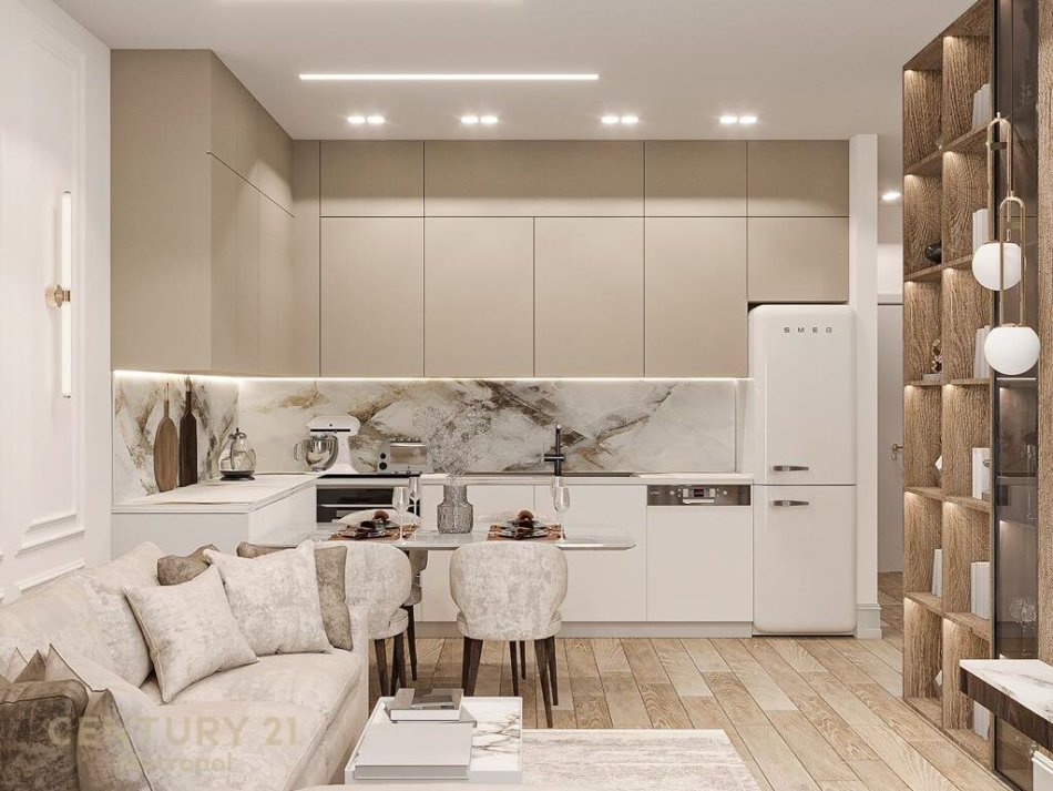 Tirane, jepet me qera apartament 1+1 Kati 7, 75 m² 1.400 € (qender)