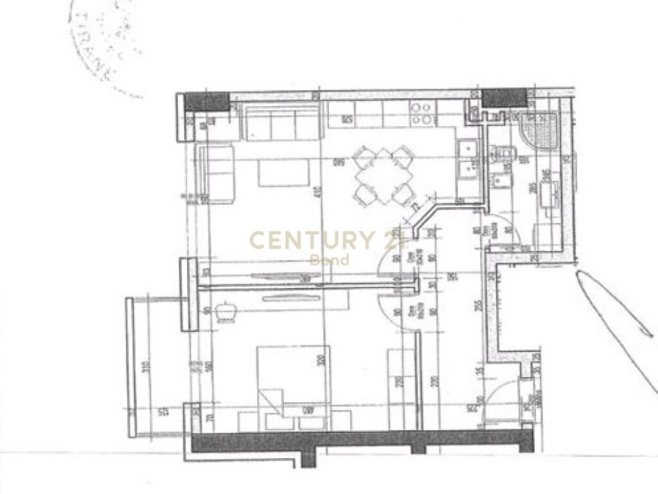 Tirane, shes apartament 1+1 Kati 3, 80 m² 104.000 € 