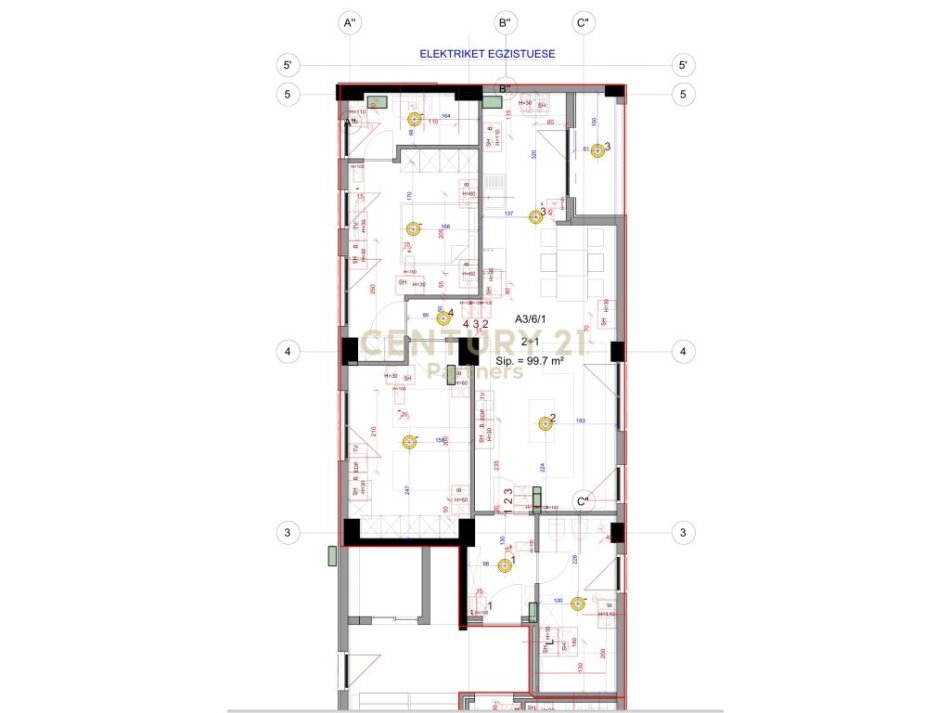 Tirane, shes apartament 2+1 Kati 6, 118 m² 177.000 € 