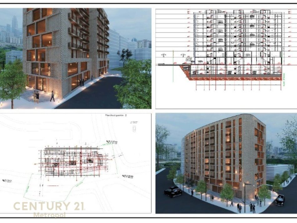 APARTAMENT 2+1 NE SHITJE, PRANE MANGALEMIT!Metropol100642