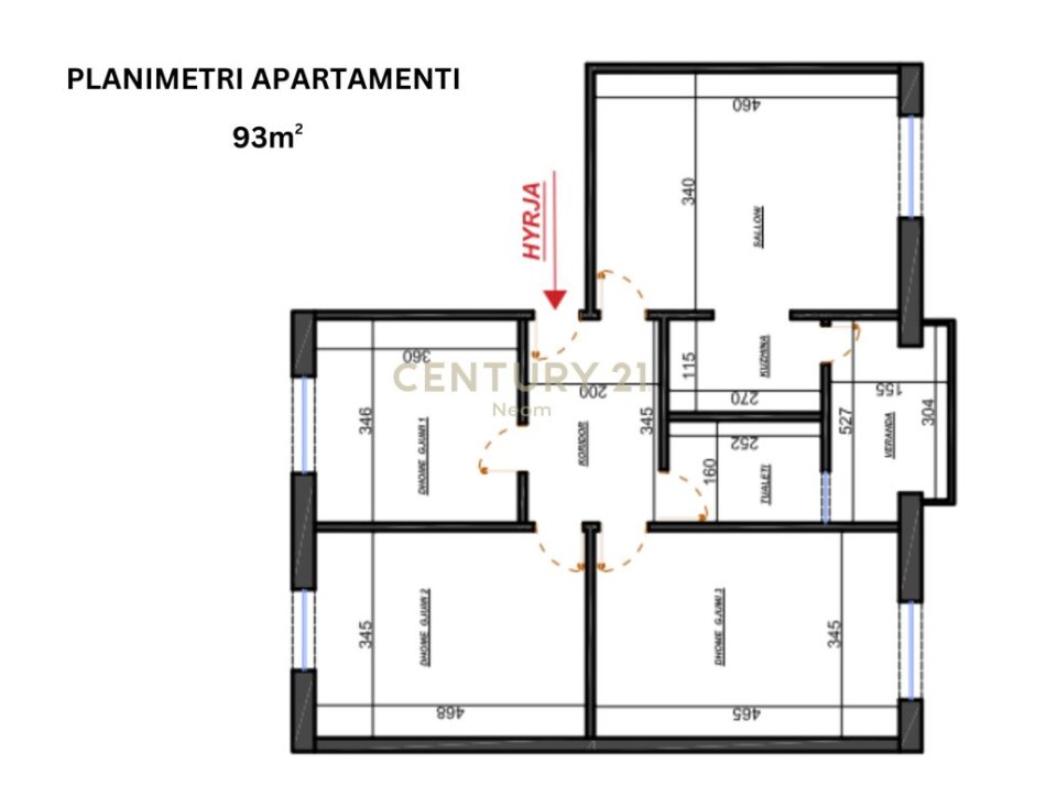 SHESIM APARTAMENT 3+1+VERANDE TE ISH PARKU!Neom101228