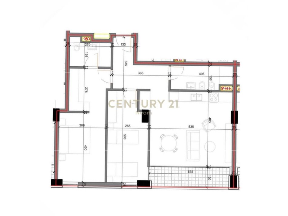 Tirane, shes apartament 2+1+2 , 112 m² 121.000 € (Shkozë)
