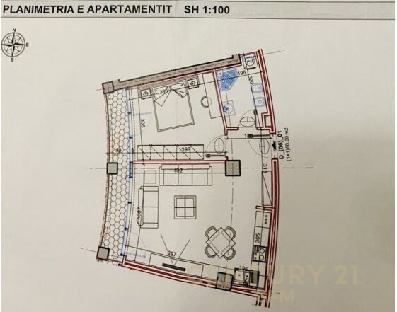 Tirane, shes apartament 1+1+Ballkon , 70 m² 225.120 € (Rezidenca Lake View, Liqeni i Tiranës)