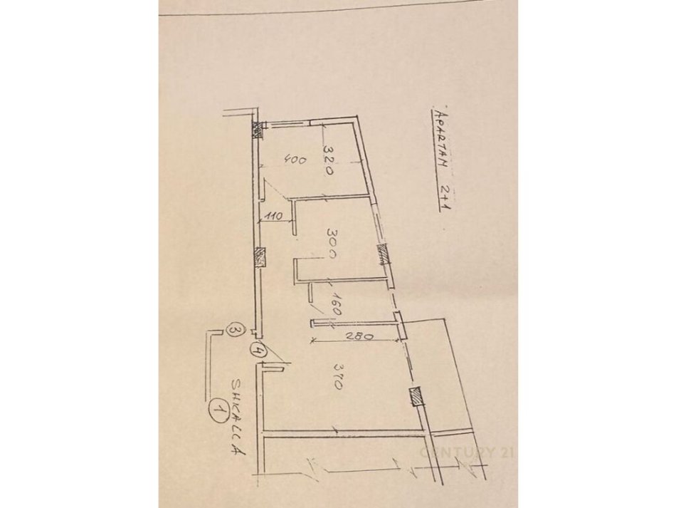 Tirane, shitet apartament 2+1 Kati 2, 78 m² 93.000 € 