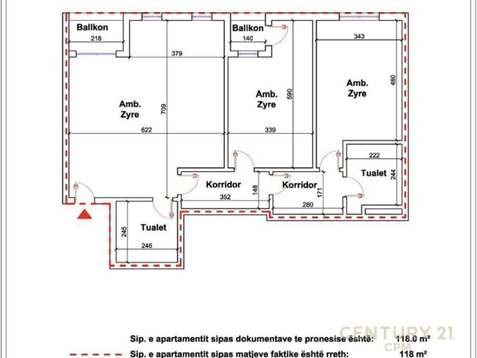 Tirane, jap me qera ambjent biznesi , 118 m² 2.200 € (Radio Televizioni Shqiptar)