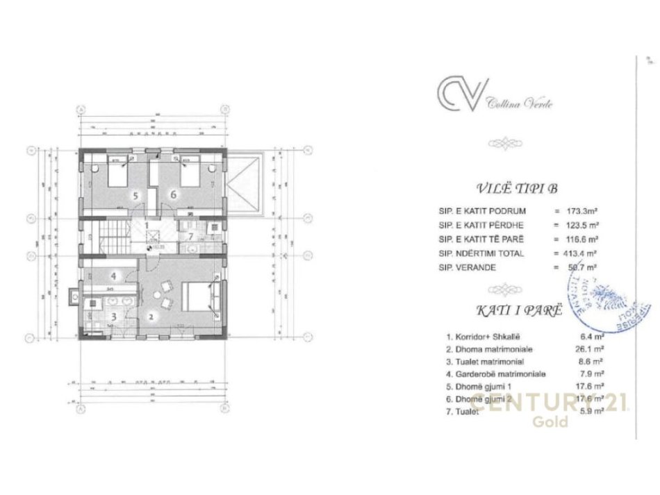 Tirane, shes Vile , 705 m² 1.500.000 € (Rezidenca "Colina Verde", Qendra Tregtare TEG)