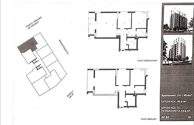 Tirane, shitet apartament Kati 5, 99 m² 109.340 Euro (Don Bosko)