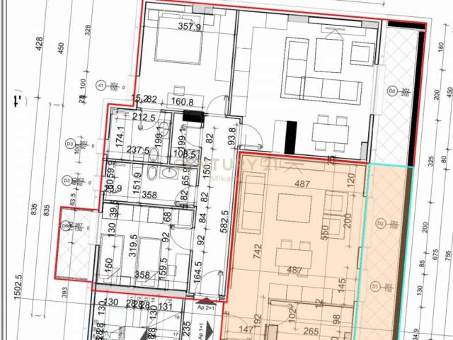 Tirane, shitet apartament 2+1+A+BLK Kati 7, 1.178 m² 235.000 Euro (Myslym Shyri)