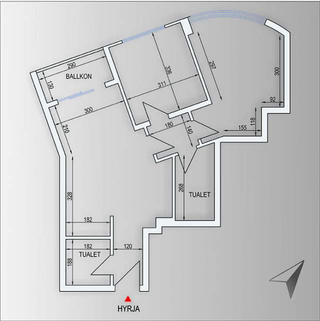 Tirane, jepet me qera apartament  / Kati 1 banim / 75 m² / 650 Euro / Bllok / Rruga Sami Frasheri