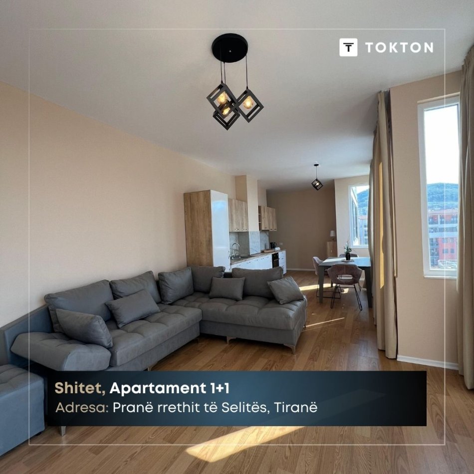 Tirane, shitet apartament 1+1 Kati 9, 62 m² 134.000 € (Kodra e Diellit) TT 1272
