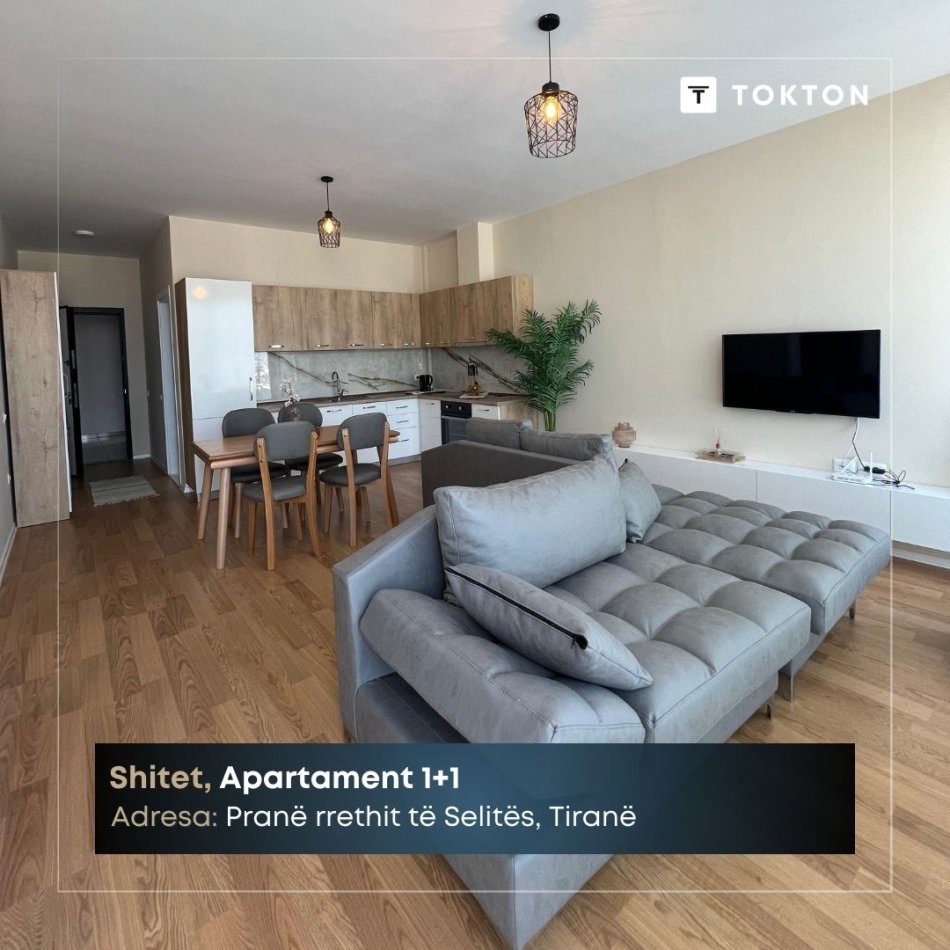 Tirane, shitet apartament 1+1 Kati 9, 62 m² 136.000 € (Kodra e Diellit) TT 1273